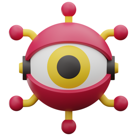 Ojo robótico  3D Icon