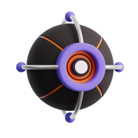 Ojo virtual  3D Icon