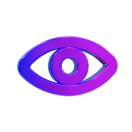 Visión ocular  3D Icon