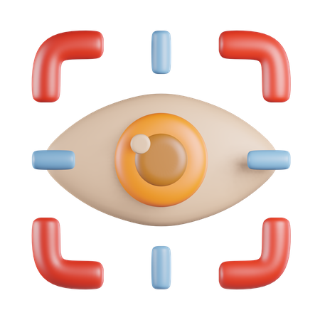 Ojo visual  3D Icon