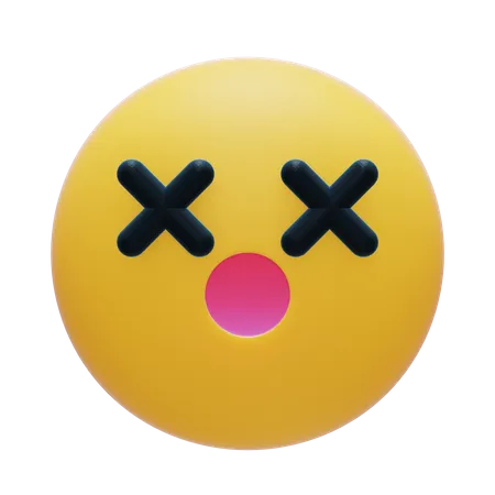 Emoji Ojos Cruzados 3D Icon