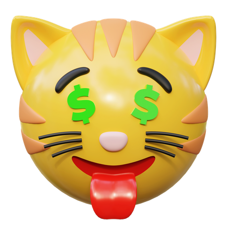 Ojos de dinero  3D Icon