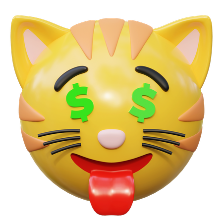 Ojos de dinero  3D Icon