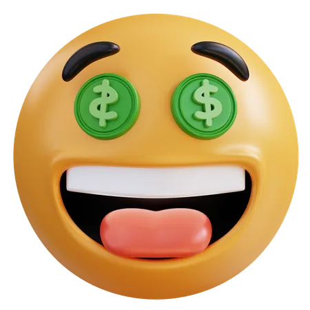 Emoji de ojos de dinero  3D Icon