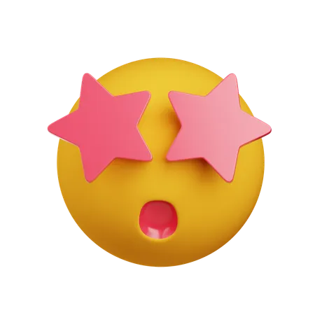 Ojos de estrella  3D Icon