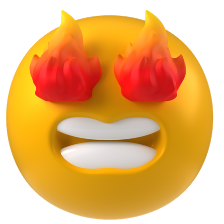 Ojos de fuego  3D Icon