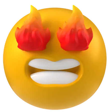 Ojos de fuego  3D Icon