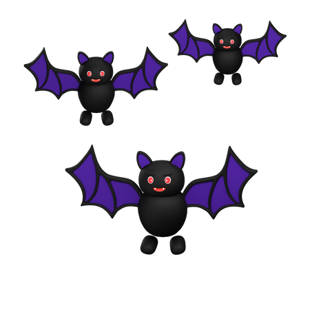 Ojos de murciélago Halloween D  3D Icon
