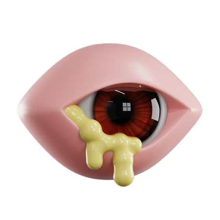 Ojos infectados  3D Icon