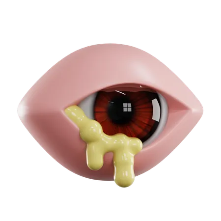 Ojos infectados  3D Icon