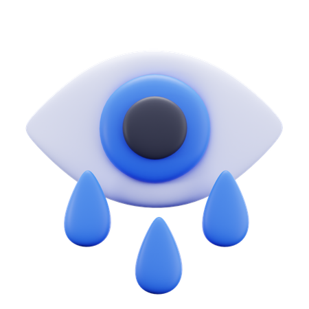 Ojos llorando  3D Icon