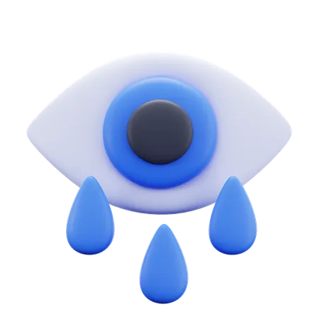 Ojos llorando  3D Icon