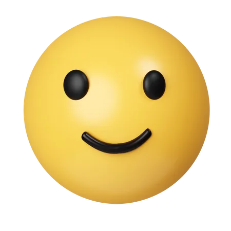 Emoji De Cara Sonriente En 3 D Con Ojos Sonrientes Y Mejillas Rosadas Sobre Fondo Amarillo Emoticono Que Muestra Una Verdadera Sensacion De Felicidad Icono Aislado Sobre Fondo Gris Ilustracion De Representacion 3 D Trazado De Recorte 3D Icon