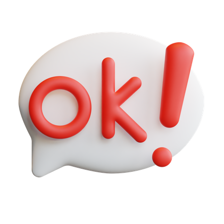 OK  3D Icon