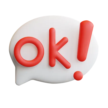 OK  3D Icon