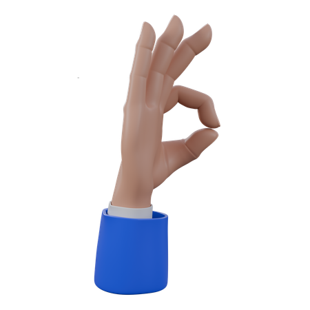 OKの手振り  3D Icon