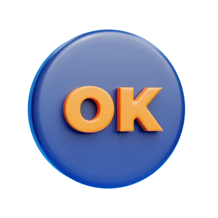Ok Sign  3D Icon