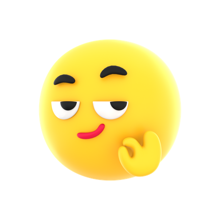 Ok Emoticon Face Emoji  3D Icon