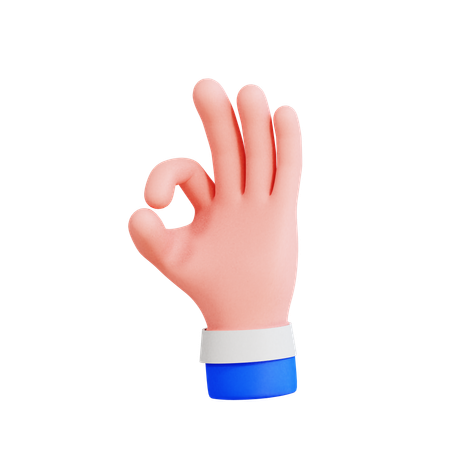 Ok geste  3D Icon