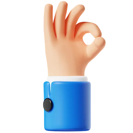 Ok, geste de la main  3D Icon