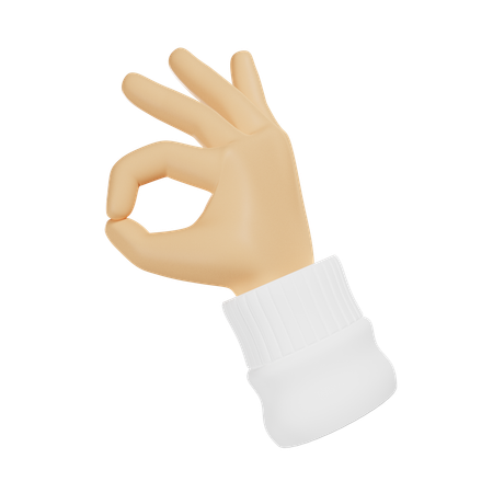Ok gesto  3D Icon