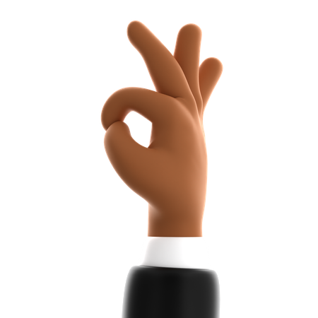 Ok gesto con la mano  3D Icon