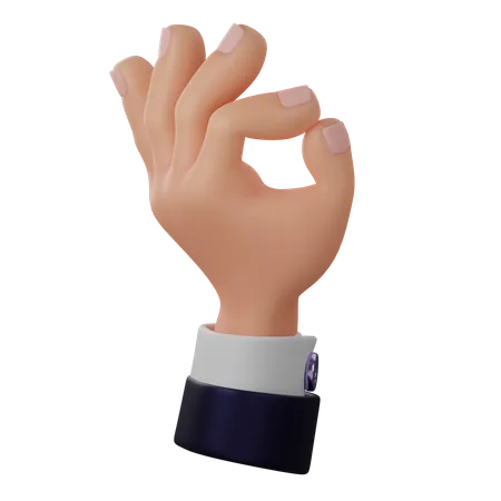 Ok Gesture  3D Icon