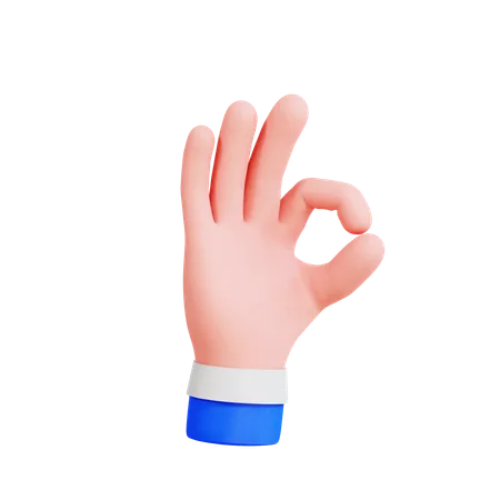 Ok Gesture  3D Icon