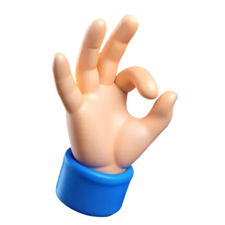 OK Gesture  3D Icon