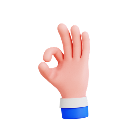 Ok Gesture  3D Icon