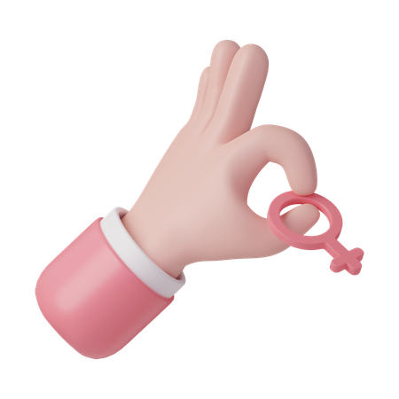 Ok Gesture  3D Icon