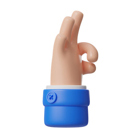 Ok Hand Gesture  3D Icon
