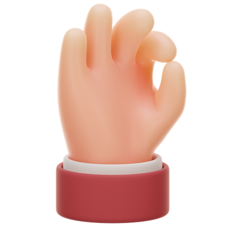 OK Hand Gesture  3D Icon