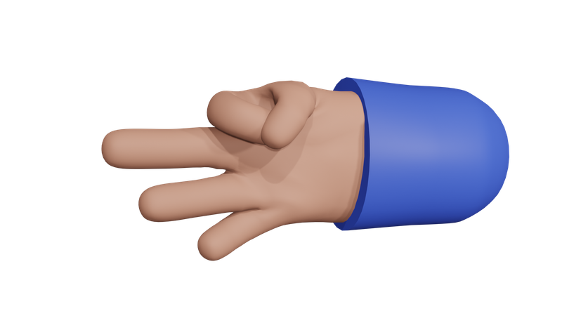 OK hand gesture  3D Icon
