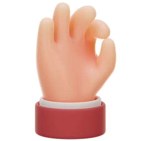 OK Hand Gesture  3D Icon