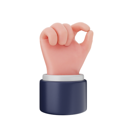 Ok Hand Gestures  3D Icon