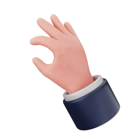 Ok Hand Gestures  3D Icon