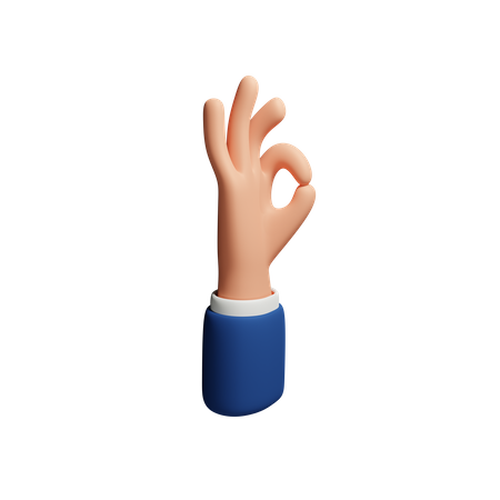 Ok Handbewegung  3D Icon