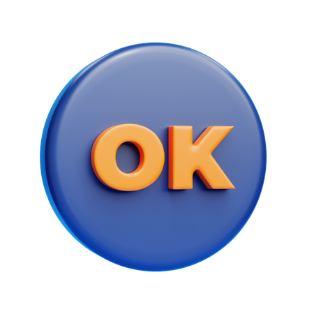 Ok Sign  3D Icon