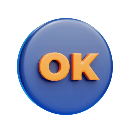 Ok Sign  3D Icon