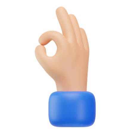 Ok symbole de la main  3D Icon