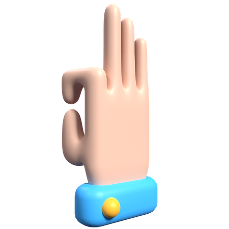 Ok Zeichen Handbewegung  3D Icon