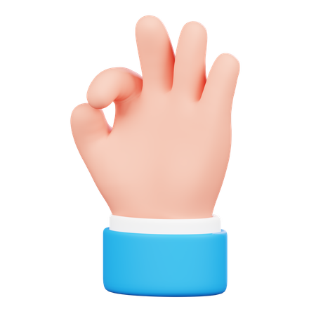 Okay Hand Gesture  3D Icon