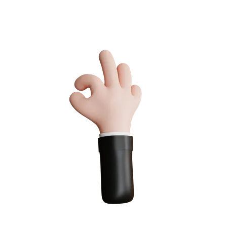 Okay Hand Gesture  3D Icon