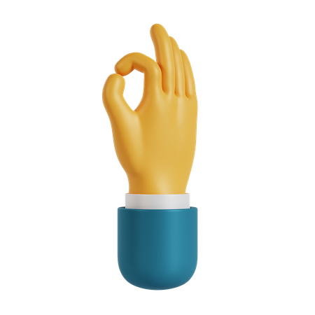 Okay Hand Gesture  3D Icon