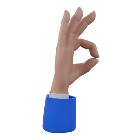 Okay Hand Gestures  3D Icon