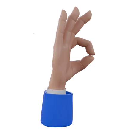 Okay Hand Gestures  3D Icon