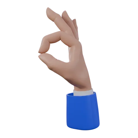 Okay Hand Gestures  3D Icon