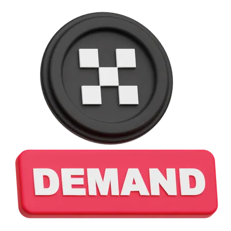Okb Coin Demand  3D Icon