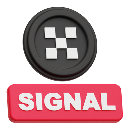 Okb Coin Signal  3D Icon